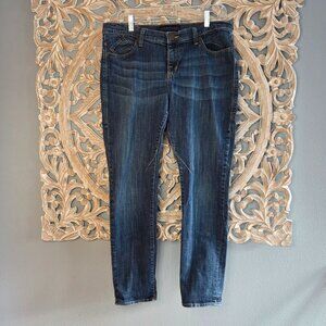 Rock & Republic Womens Jeans Emo Skinny Blue Denim Dark Wash